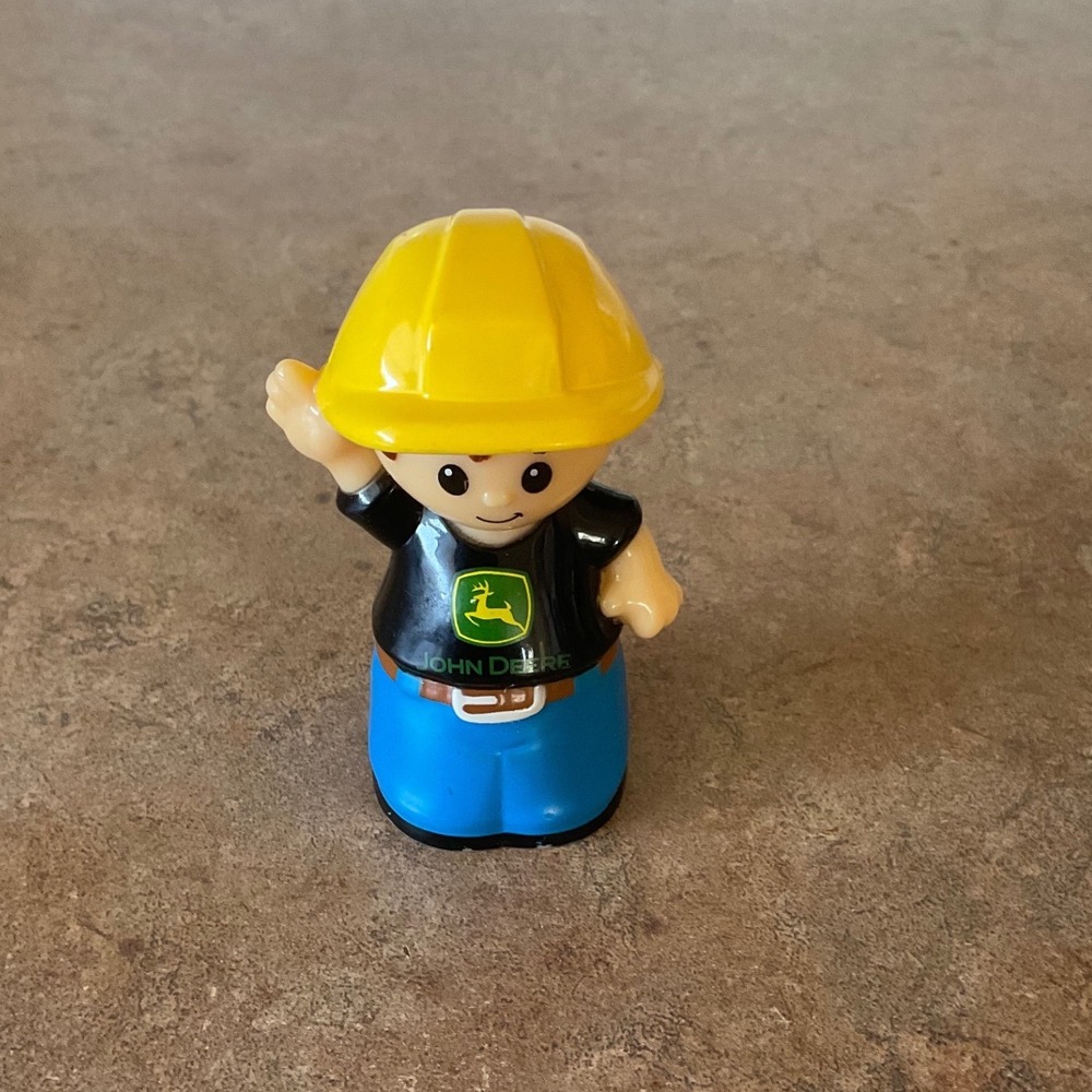 Mega bloks John Deere Construction Worker Figure Yellow Hard